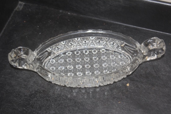 Prerss Glass 2 Handle Dish