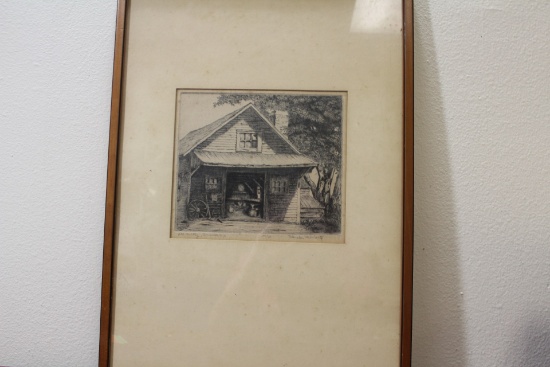 A Signed Blande Moriarty Engraving