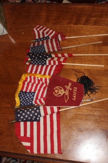 Lot of Small Flags and Political Items