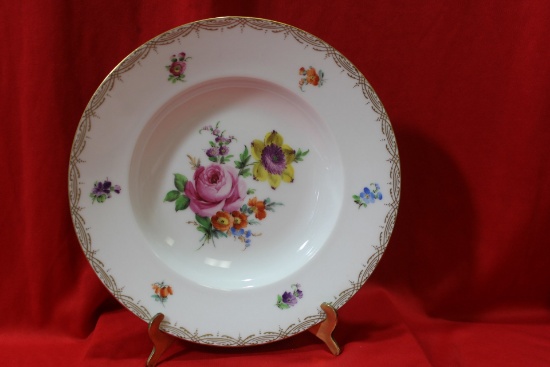 A Dresden Rose Soup Bowl