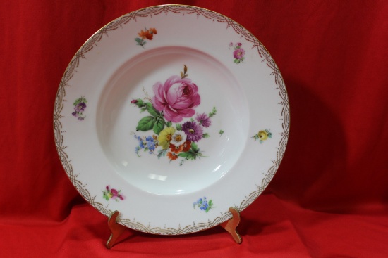 A Dresden Rose Soup Bowl