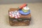 ceramic basket trinket box