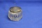 Sterling Top Cut Glass Container