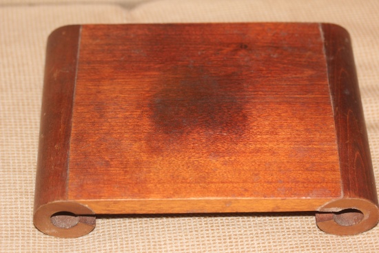 Vintage Chinese Scroll  Form Wooden Stand