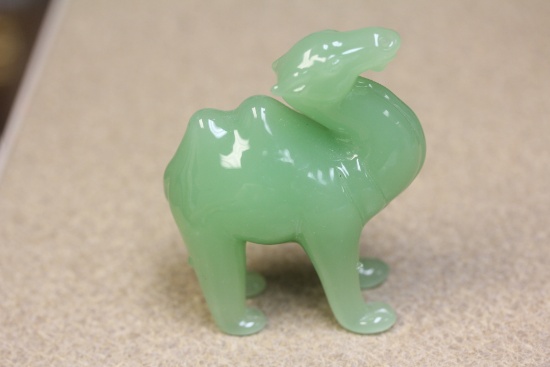 Chinese Green Glass Camel