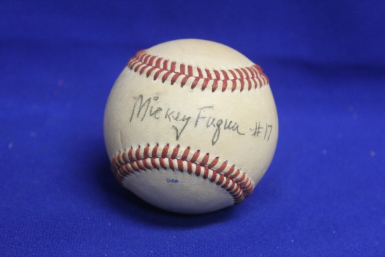 Signed Michkey Fuqua Baseball