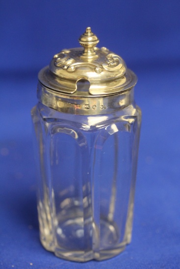 Antique Ornate Sterling Mark Top Bottle