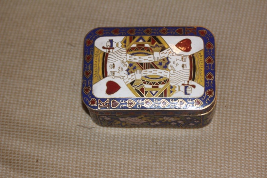 Chinese Cloisonne Deck or Card Box