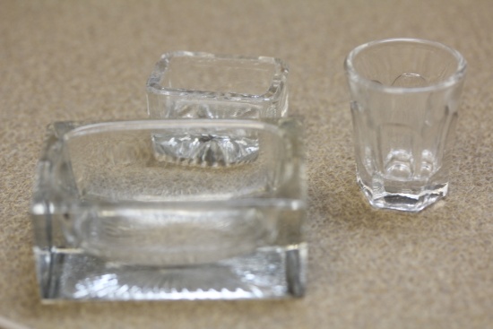 Lot of 3 Glass Articles