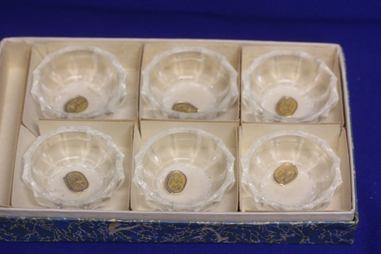 Set of 6 Bohemian Salt Cellers