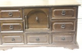 Vintage Wooden Music Jewelry Box