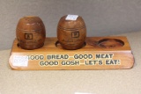 Wooden salt and pepper shaker