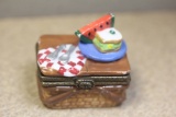 ceramic basket trinket box