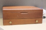 silverware wooden chest