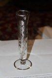 Sterling Silver Overlay Small Vase