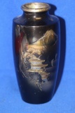 Mixed Metal Japanese Vase