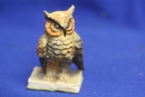 Signed Triade, Italy Porcelain Owl