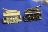 Pair of Cast Iron Salt and Pepper Shakers