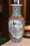 Signed Chinese Famille Verte Vase