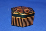 Inlaid Papermache Trinket Box