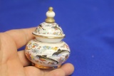 Gourd Form Greece  Ceramic Trinket Box