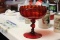 A Red Compote Glass