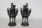 A Pair of Antique Chinese Bronze Urn