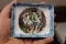 An Enamel Dish Depicting Two Young Children