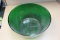 Vintage Green Glass Salad Bowl
