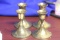 A Lot of 4 Brass Candle Holders