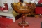 An Amber Glass Compote
