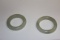 Pair of chinese White Jade Bable Bangle Bracelet
