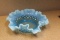 Blue Foliated Bowl