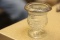 Sterling Rim and Glass Toothpick Holder