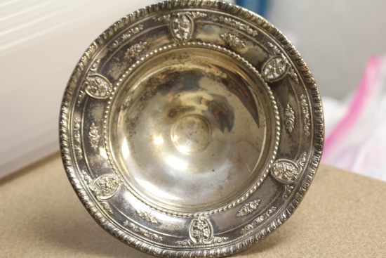 Wallace ornate Sterling Compote
