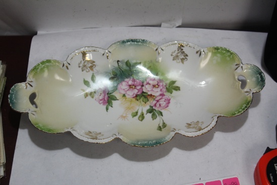 A German R.S. Prussia Two Handle Bowl
