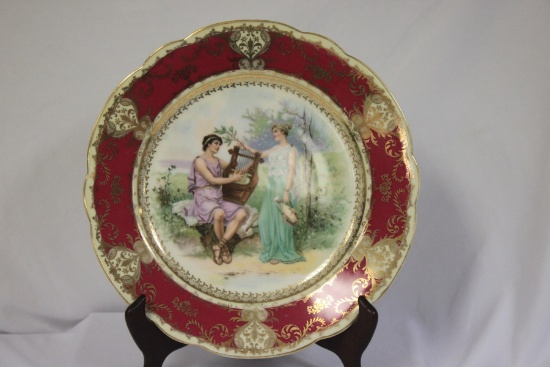 A Handpainted Austrian Plate