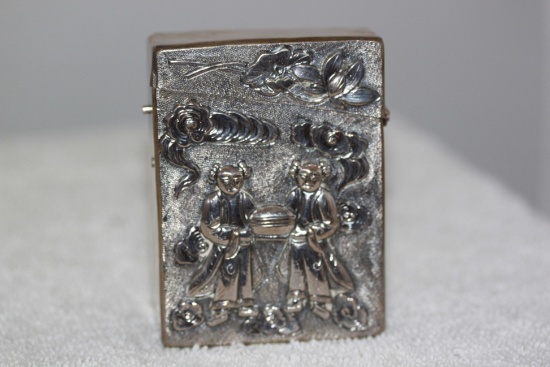 Chinese Sterling Silver Export Box Marked China