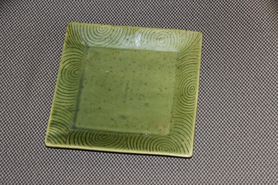 An Art Ceramic Square Plate