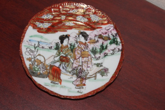 A Japanese Kutani Bread Plate