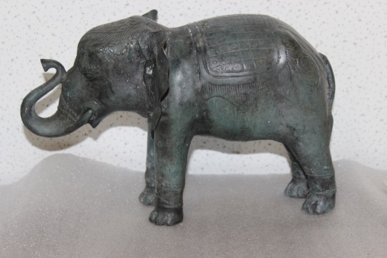 An Asian Metal Elephant