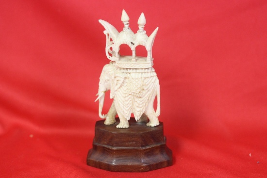 A Carved Elephant Figure