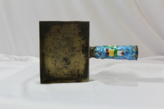 A Cloisonne Handle Crumb Holder
