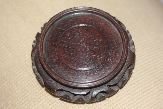 Well Carved Asian Wooden Stand