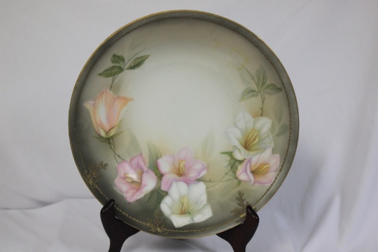 An RS Gold Rim Floral Bowl