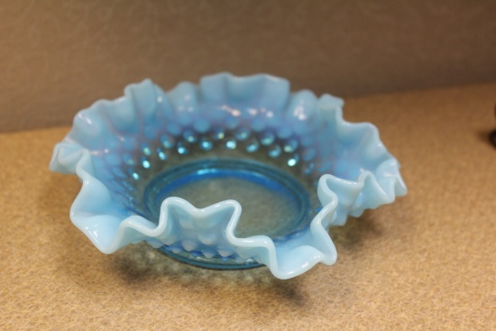 Blue Foliated Bowl