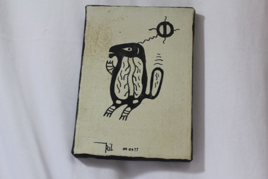 An Oil on Canvas Painting