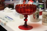A Red Compote Glass