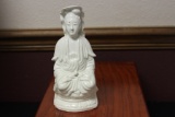 A Chinese Ceramic Blanc de China Kwan Yin