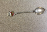 Enamel 800 Silver Berne Souvenir Spoon